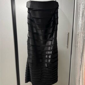 White House Black Market Black Satin Dress